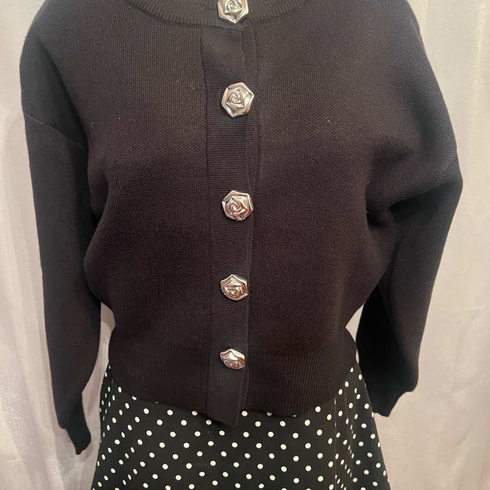 Jason Wu Black Knitwear with Silver Accents